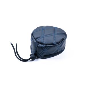 月光ZERO　 給油口カバーマットブラックxブルーステッチ